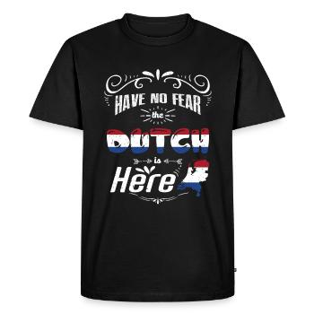 Hollande - T-shirt Premium bio Homme - noir - Devant - Nico (187cm)