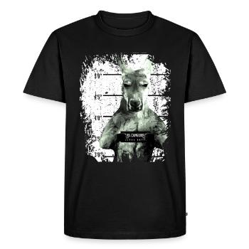 Prison kangourou marsupial drôle - T-shirt Premium bio Homme - noir - Devant - Nico (187cm)