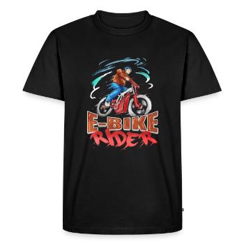 E-bike e-bike Ebike - Men's Premium Organic T-Shirt - black - Front - Nico (187cm)