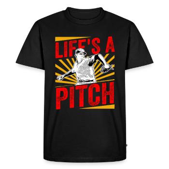 Vintage de baseball homer - T-shirt Premium bio Homme - noir - Devant - Nico (187cm)