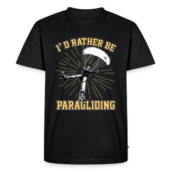 Parapente Parapente - T-shirt Premium bio Homme - noir - Devant - Nico (187cm)