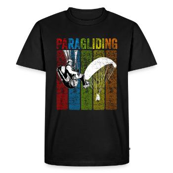 Parapente Parapente Parapente - T-shirt Premium bio Homme - noir - Devant - Nico (187cm)