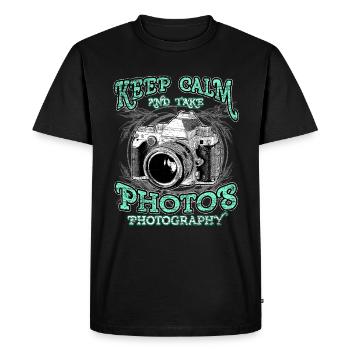 Photography Photographer Camera - Men's Premium Organic T-Shirt - black - Front - Nico (187cm)