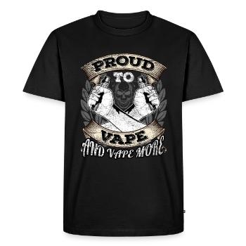 Vapeur vapeur - T-shirt Premium bio Homme - noir - Devant - Nico (187cm)
