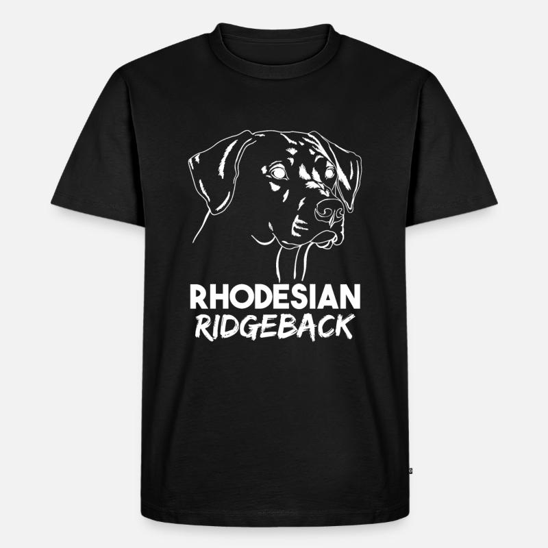 Rhodesian Ridgeback - Männer Premium Bio T-Shirt - Schwarz