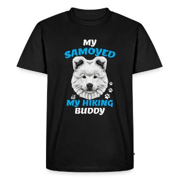 Samoyede Samoyed - Men's Premium Organic T-Shirt - black - Front - Nico (187cm)