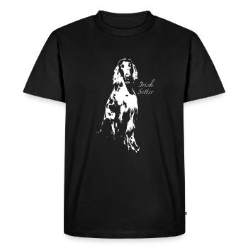Irish setter - Men's Premium Organic T-Shirt - black - Front - Nico (187cm)