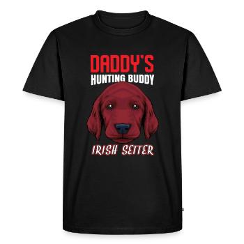 Irish setter - Men's Premium Organic T-Shirt - black - Front - Nico (187cm)