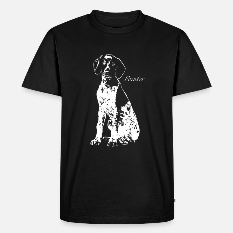 Pointer - Männer Premium Bio T-Shirt - Schwarz