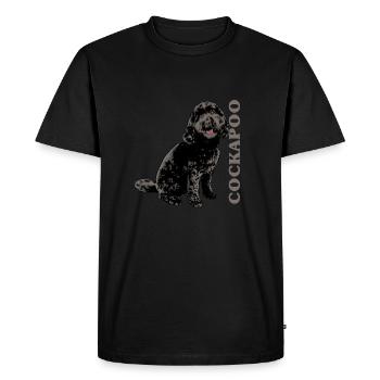 cocker - T-shirt Premium bio Homme - noir - Devant - Nico (187cm)