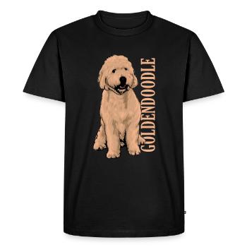 Goldendoodle - Men's Premium Organic T-Shirt - black - Front - Nico (187cm)