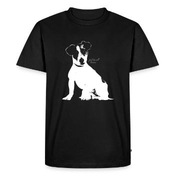 Jack Russell Terrier - T-shirt Premium bio Homme - noir - Devant - Nico (187cm)