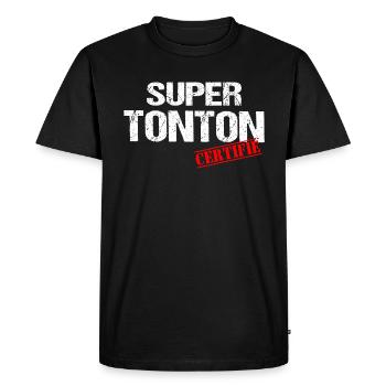 Super tonton - T-shirt Premium bio Homme - noir - Devant - Nico (187cm)