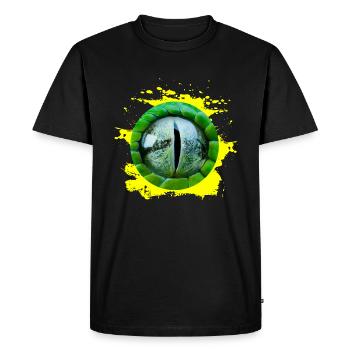 OEIL - T-shirt Premium bio Homme - noir - Devant - Nico (187cm)