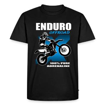 Enduro Offroad - Men's Premium Organic T-Shirt - black - Front - Nico (187cm)