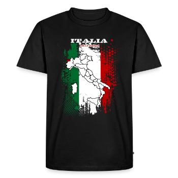 Vallée d’Aoste - T-shirt Premium bio Homme - noir - Devant - Nico (187cm)