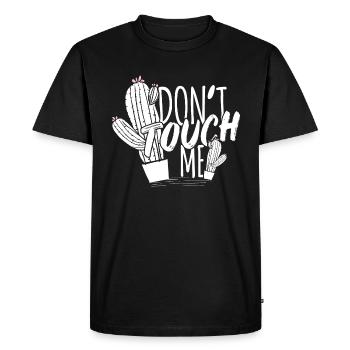 Ne me touche pas - T-shirt Premium bio Homme - noir - Devant - Nico (187cm)