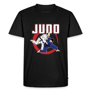 judo - T-shirt Premium bio Homme - noir - Devant - Nico (187cm)