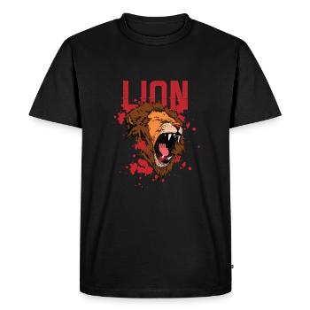 Imprimés animaliers - El Ligro - T-shirt Premium bio Homme - noir - Devant - Nico (187cm)