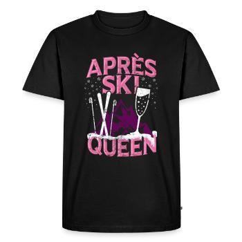 Drôle Sports d'hiver Après Ski Party Fun Gift - T-shirt Premium bio Homme - noir - Devant - Nico (187cm)