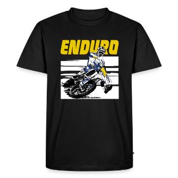Enduro Offroad - Men's Premium Organic T-Shirt - black - Front - Nico (187cm)