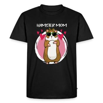 Hamster Mom Hamster Lover Mother Hamster Breeding - Men's Premium Organic T-Shirt - black - Front - Nico (187cm)
