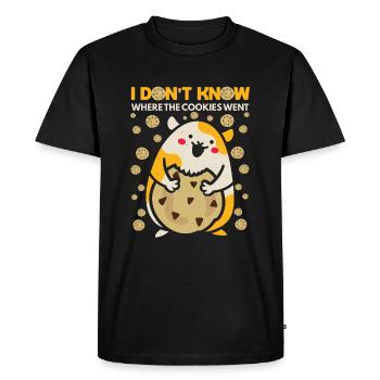 Hamster Cookies Cookies Cookies Hamster Cheeks Snacks - Men's Premium Organic T-Shirt - black - Front - Nico (187cm)