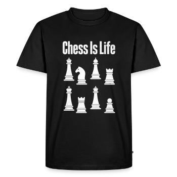 Chess Is Life Chess Player Chess Championships - T-shirt Premium bio Homme - noir - Devant - Nico (187cm)