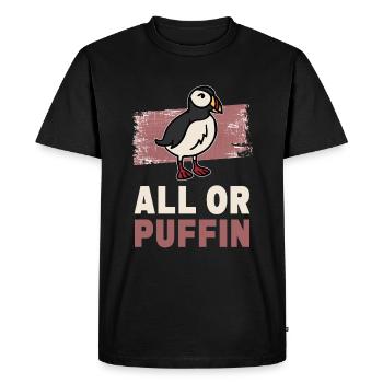 Tout ou Macareux - Papageitaucher Papageientaucher - T-shirt Premium bio Homme - noir - Devant - Nico (187cm)