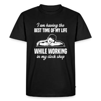 Watchmaker Saying For Master Watchmaker Gift - Men's Premium Organic T-Shirt - black - Front - Nico (187cm)