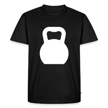 Kettlebell - T-shirt Premium bio Homme - noir - Devant - Nico (187cm)