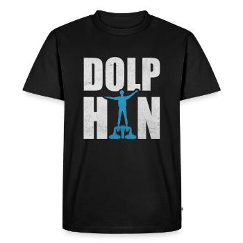 Dolphin Flyboard Sports nautiques Hydrojet - T-shirt Premium bio Homme - noir - Devant - Nico (187cm)