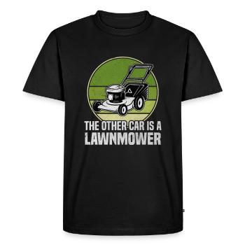 Une autre voiture est une tondeuse à gazon Jardinage de pelouse - T-shirt Premium bio Homme - noir - Devant - Nico (187cm)