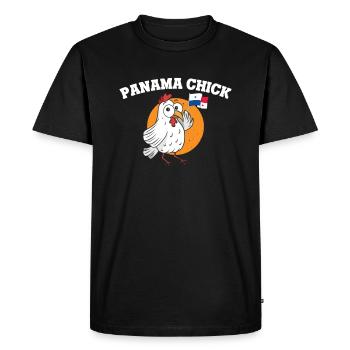 Panama Chick Latina Panamanian Woman South America - Men's Premium Organic T-Shirt - black - Front - Nico (187cm)