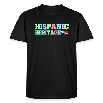 Hispanic Heritage Vintage Latin America Gift - Men's Premium Organic T-Shirt - black - Front - Nico (187cm)