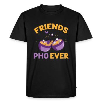 Friends Pho-Ever Friendship Pho Soups - Men's Premium Organic T-Shirt - black - Front - Nico (187cm)