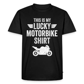 Cadeau de motard motard motard motard sportbike - T-shirt Premium bio Homme - noir - Devant - Nico (187cm)
