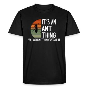 ant thing ants ant fan fireant - Men's Premium Organic T-Shirt - black - Front - Nico (187cm)