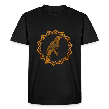 Oiseau - Vol - Conservation de la nature Amoureux des animaux - T-shirt Premium bio Homme - noir - Devant - Nico (187cm)