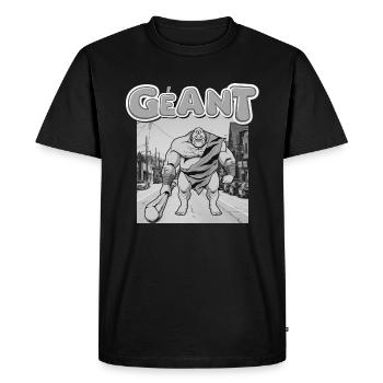 Homme géant - T-shirt Premium bio Homme - noir - Devant - Nico (187cm)