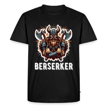 Berserker Norseman Viking Warrior Valhalla - T-shirt Premium bio Homme - noir - Devant - Nico (187cm)