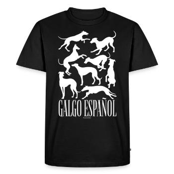 Galgo Espan ol - Men's Premium Organic T-Shirt - black - Front - Nico (187cm)
