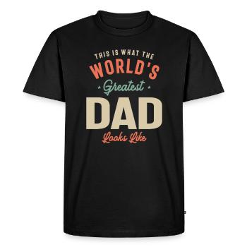 Show Off Your Dad's Greatness with This Awesome - Men's Premium Organic T-Shirt - black - Front - Nico (187cm)