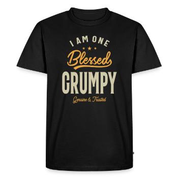 Grumpy Dad/Grandpa - Father's Day - Men's Premium Organic T-Shirt - black - Front - Nico (187cm)