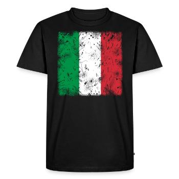 Italie - T-shirt Premium bio Homme - noir - Devant - Nico (187cm)