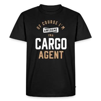 Bien sûr, je suis génial, je suis un agent de fret - T-shirt Premium bio Homme - noir - Devant - Nico (187cm)