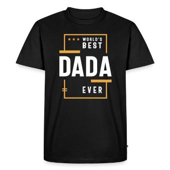 Le meilleur Dada du monde - Célébrer papa grand-père - T-shirt Premium bio Homme - noir - Devant - Nico (187cm)