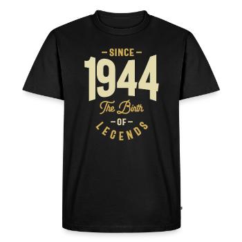 Depuis 1944 La naissance des légendes - 79 ans Génial! - T-shirt Premium bio Homme - noir - Devant - Nico (187cm)