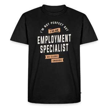 Almost Perfect - Employment Specialist Pride - Men's Premium Organic T-Shirt - black - Front - Nico (187cm)