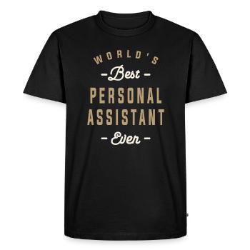 Personal Assistant Extraordinaire - Men's Premium Organic T-Shirt - black - Front - Nico (187cm)